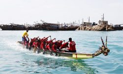 مسابقات قایقرانی دراگون بوت قهرمانی کشور در بوشهر آغاز شد