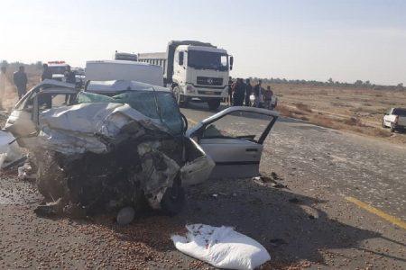 رخ به رخ شدن سمند و پژو در جاده بوشهر-گناوه ۴ قربانی گرفت