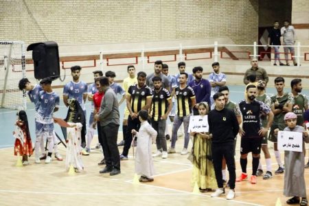 برگزاری مراسم افتتاحیه مسابقات فوتسال جام رمضان شهرستان کنگان